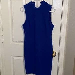 Sleeveless back zip dress